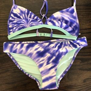 NWOT Seafolly Purple Tie Dye Bikini